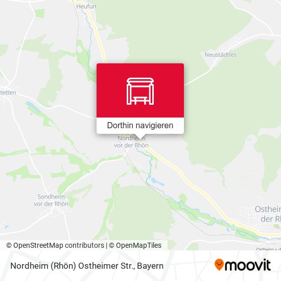 Nordheim (Rhön) Ostheimer Str. Karte