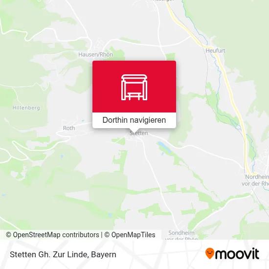 Stetten Gh. Zur Linde Karte