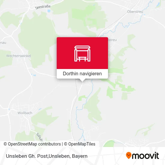 Unsleben Gh. Post,Unsleben Karte