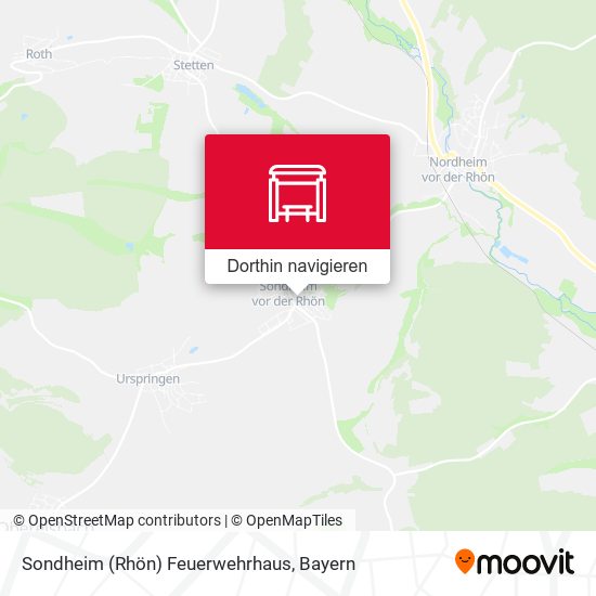 Sondheim (Rhön) Feuerwehrhaus Karte
