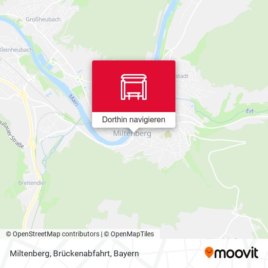 Miltenberg, Brückenabfahrt Karte