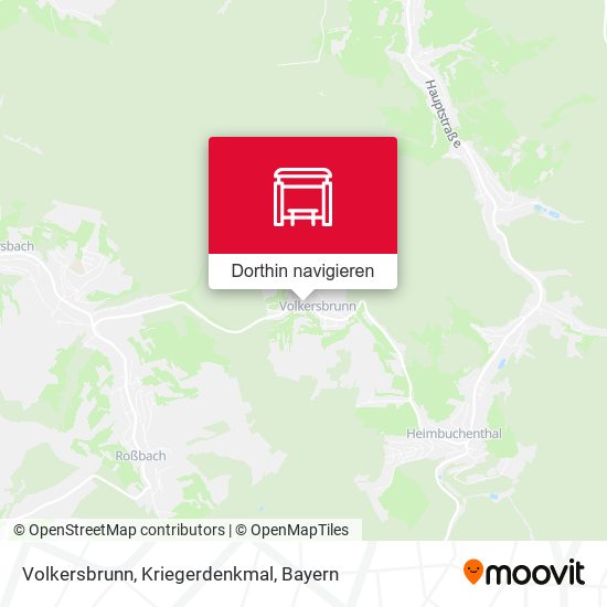 Volkersbrunn, Kriegerdenkmal Karte