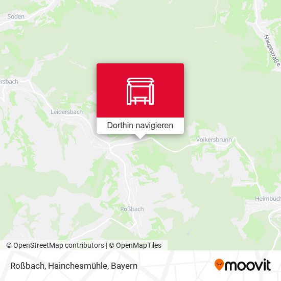 Roßbach, Hainchesmühle Karte