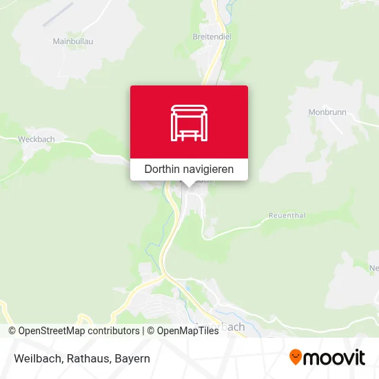 Weilbach, Rathaus Karte