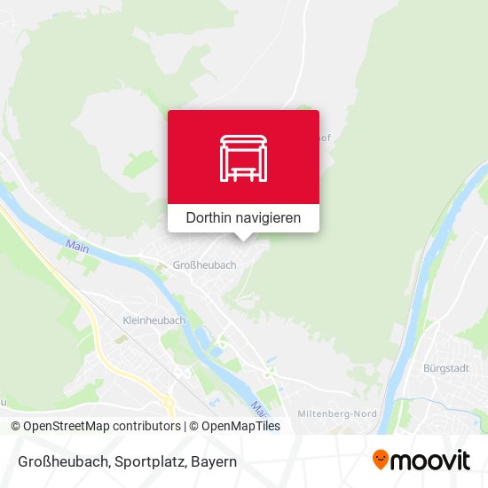 Großheubach, Sportplatz Karte