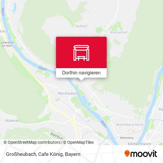 Großheubach, Cafe König Karte