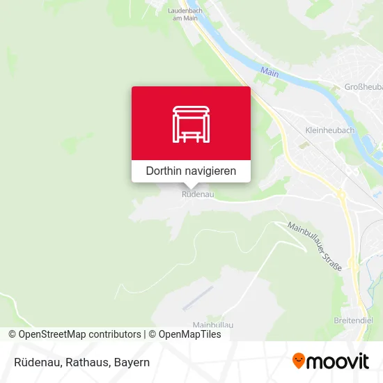 Rüdenau, Rathaus Karte