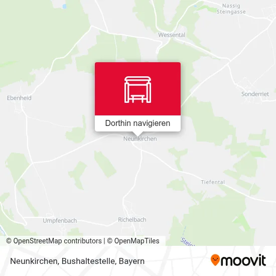 Neunkirchen, Bushaltestelle Karte