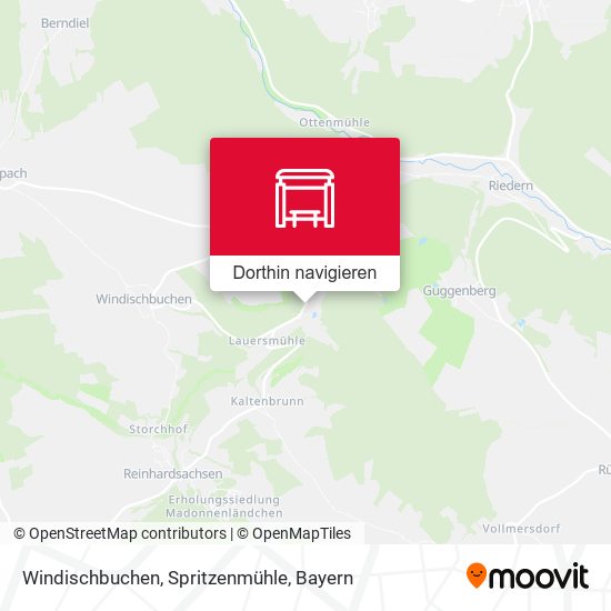 Windischbuchen, Spritzenmühle Karte