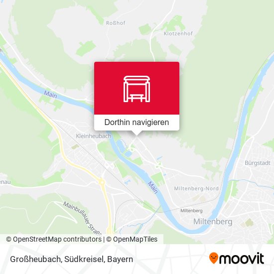 Großheubach, Südkreisel Karte
