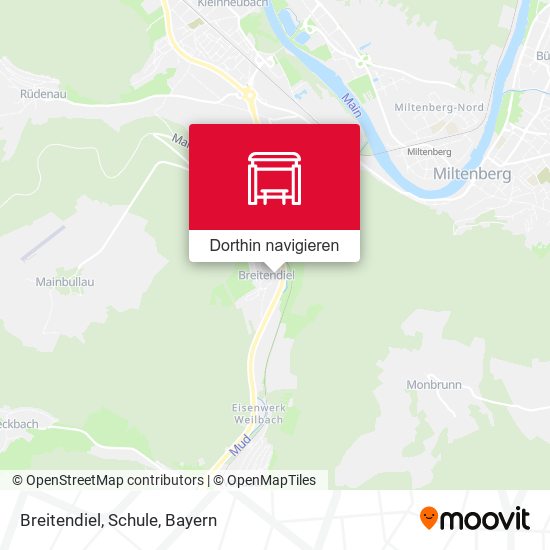 Breitendiel, Schule Karte