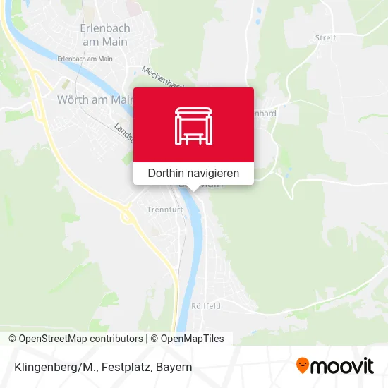 Klingenberg/M., Festplatz Karte