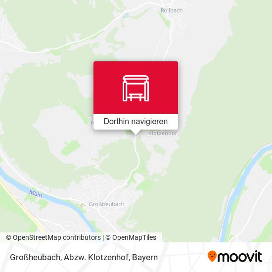 Großheubach, Abzw. Klotzenhof Karte
