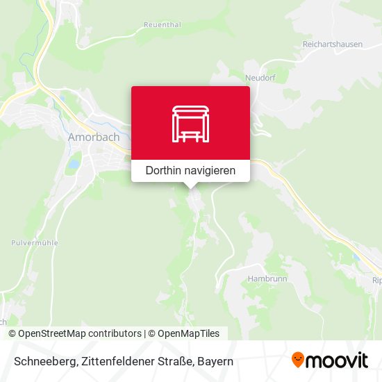 Schneeberg, Zittenfeldener Straße Karte