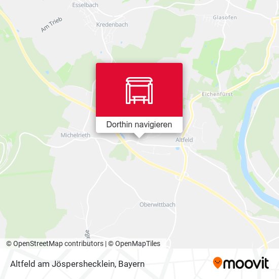 Altfeld am Jöspershecklein Karte