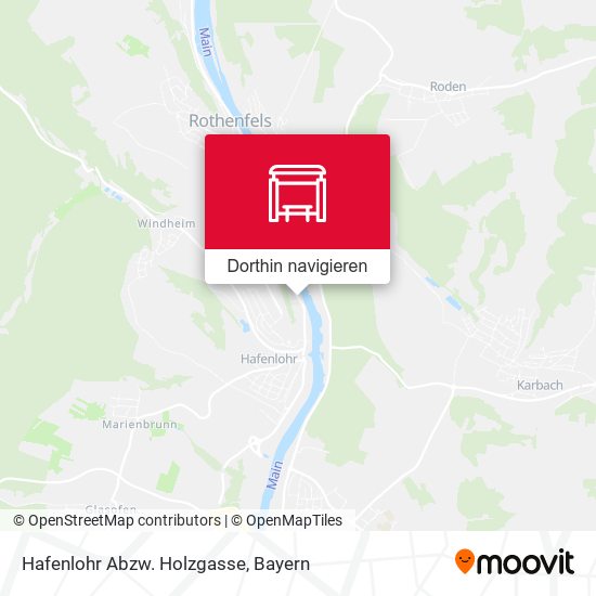 Hafenlohr Abzw. Holzgasse Karte