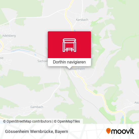 Gössenheim Wernbrücke Karte