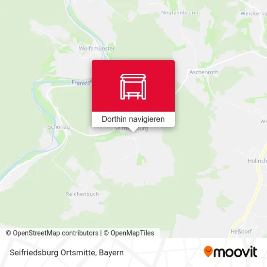 Seifriedsburg Ortsmitte Karte