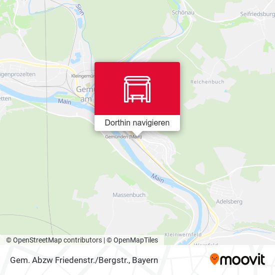 Gem. Abzw Friedenstr./Bergstr. Karte