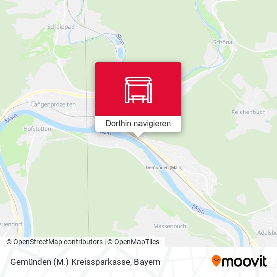 Gemünden (M.) Kreissparkasse Karte