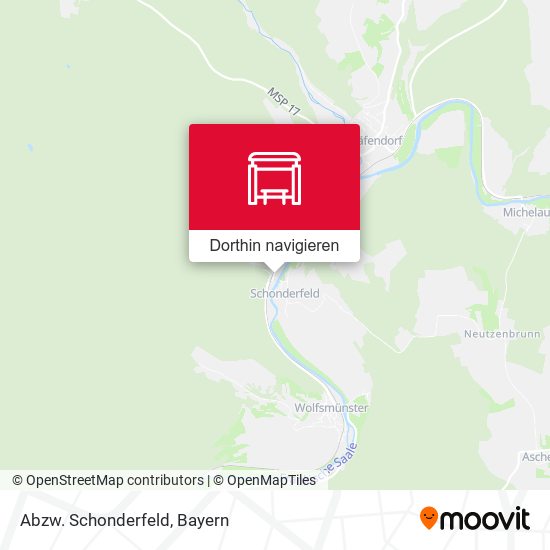 Abzw. Schonderfeld Karte