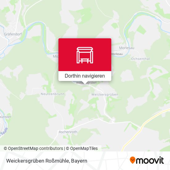 Weickersgrüben Roßmühle Karte