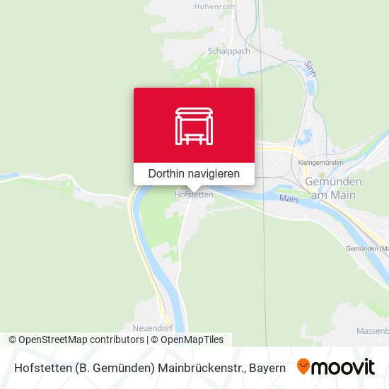 Hofstetten (B. Gemünden) Mainbrückenstr. Karte