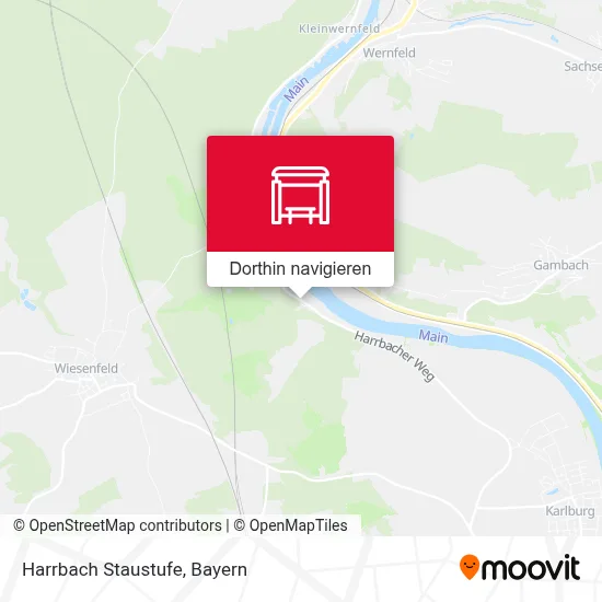 Harrbach Staustufe Karte