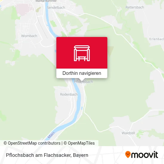 Pflochsbach am Flachsacker Karte