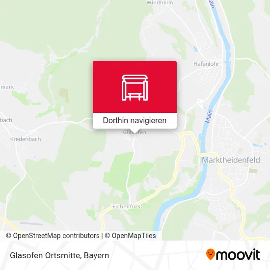 Glasofen Ortsmitte Karte