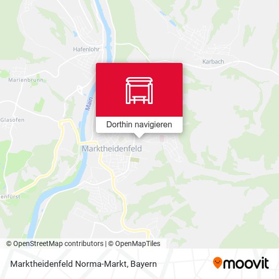 Marktheidenfeld Norma-Markt Karte