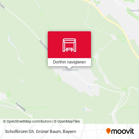 Schollbrunn Gh. Grüner Baum Karte