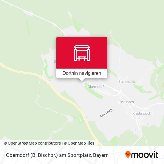 Oberndorf (B. Bischbr.)  am Sportplatz Karte