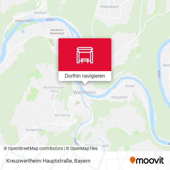 Kreuzwertheim Hauptstraße Karte