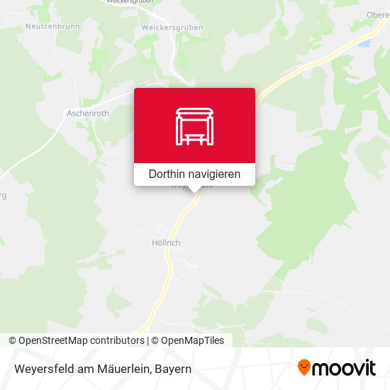 Weyersfeld am Mäuerlein Karte