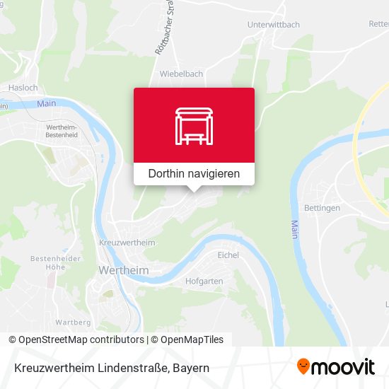 Kreuzwertheim Lindenstraße Karte