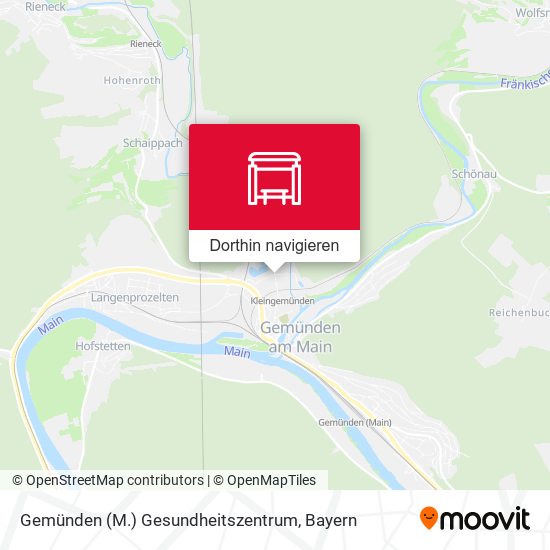 Gemünden (M.) Gesundheitszentrum Karte