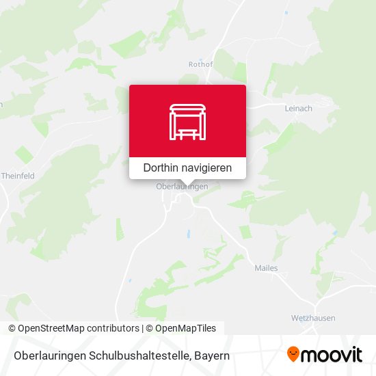 Oberlauringen Schulbushaltestelle Karte
