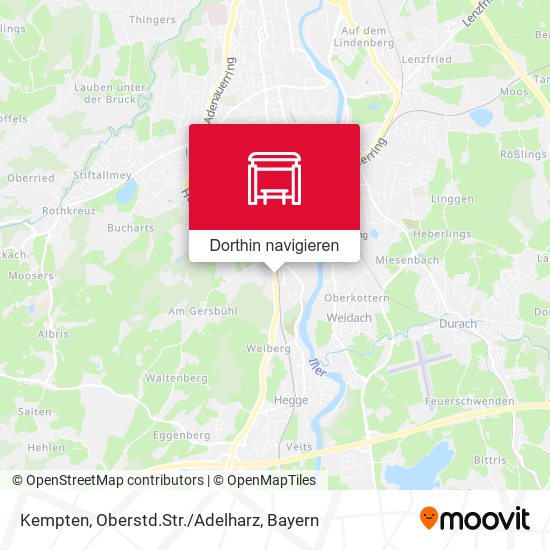 Kempten, Oberstd.Str./Adelharz Karte
