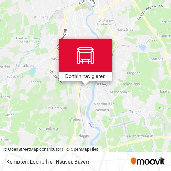 Kempten, Lochbihler Häuser Karte