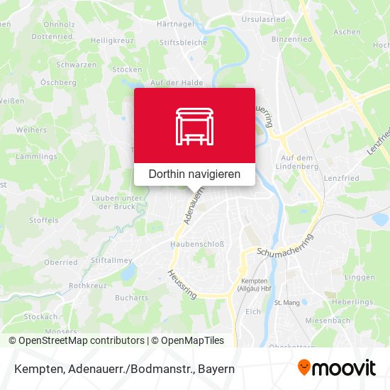 Kempten, Adenauerr./Bodmanstr. Karte