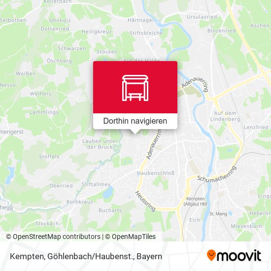 Kempten, Göhlenbach/Haubenst. Karte