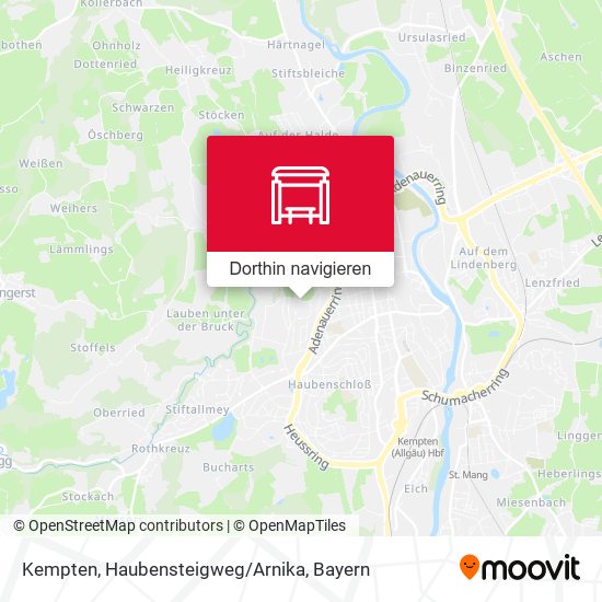 Kempten, Haubensteigweg/Arnika Karte