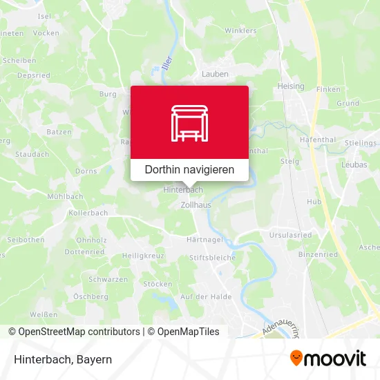 Hinterbach Karte