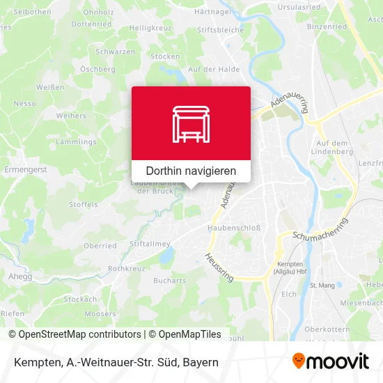 Kempten, A.-Weitnauer-Str. Süd Karte