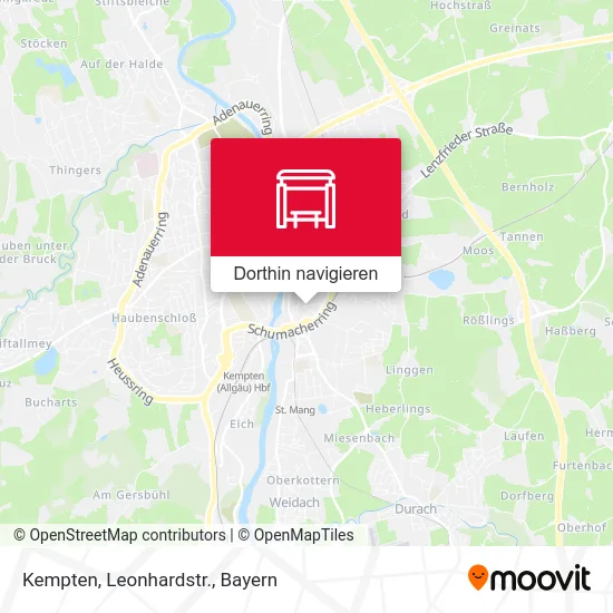 Kempten, Leonhardstr. Karte