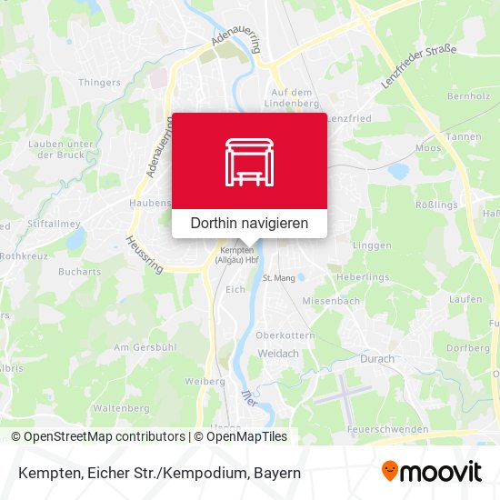 Kempten, Eicher Str./Kempodium Karte