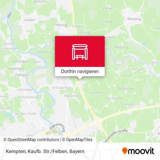 Kempten, Kaufb. Str./Felben Karte