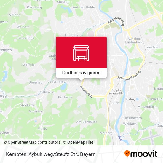 Kempten, Aybühlweg/Steufz.Str. Karte