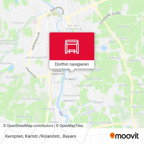 Kempten, Karlstr./Rolandstr. Karte